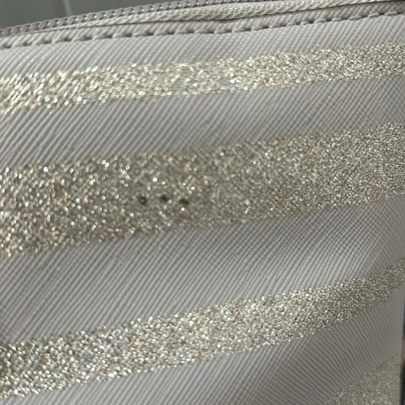 Kate Spade Glittery Silver and Cream Tote - Picture 4 of 7